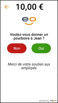 Le client accepte ou refuse