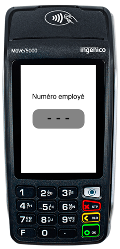 Saisie du numéro employé